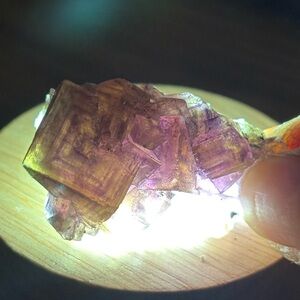 Purple zoned fluorite from Anhui, China